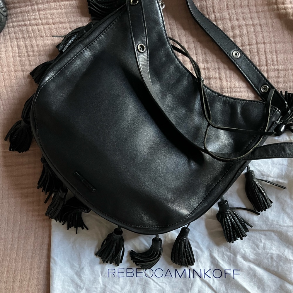 leather Rebecca minkoff crossbody bag